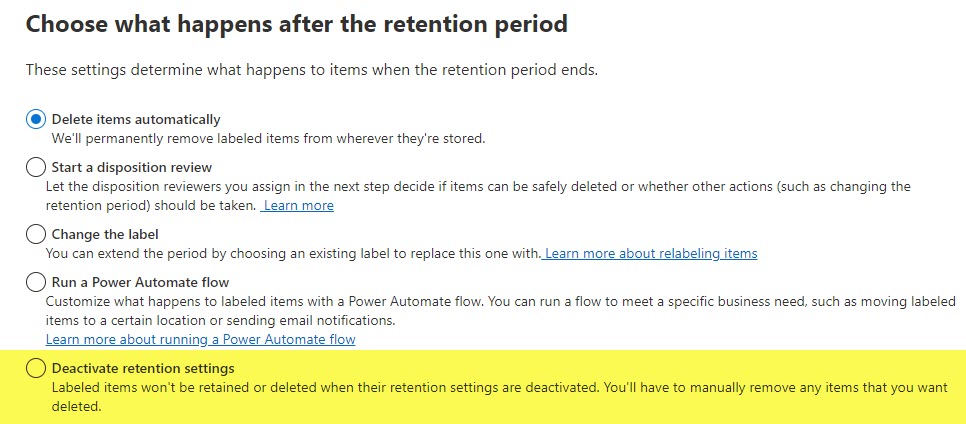 Retention Period Expires