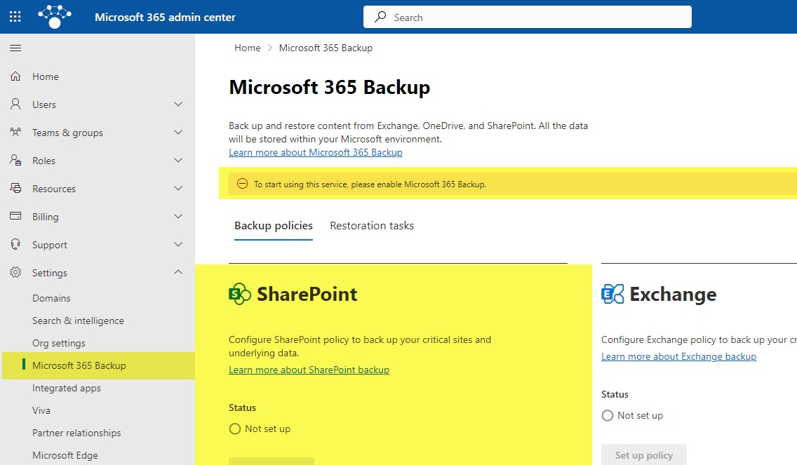 back up documents in SharePoint Online?