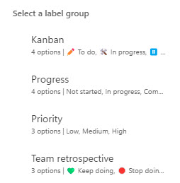 Label Groups in Microsoft Loop