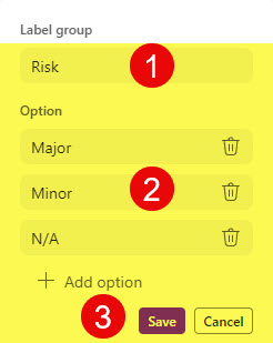 Label Groups in Microsoft Loop