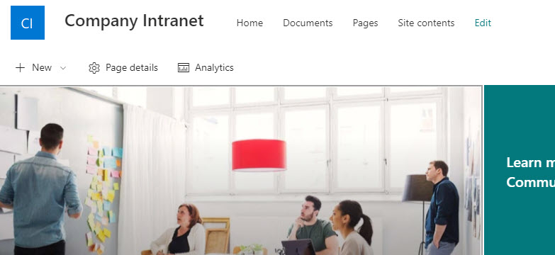 create an Intranet in SharePoint