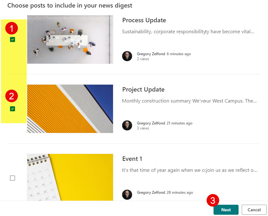 Newsletter and News Digest in SharePoint