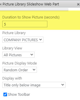 add a Slideshow to a SharePoint Page