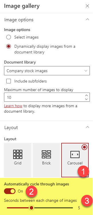 add a Slideshow to a SharePoint Page