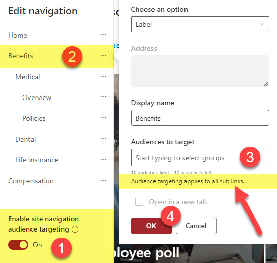 drop-down navigation in SharePoint