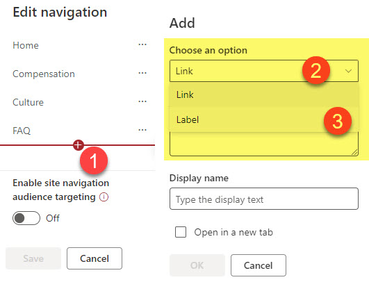 drop-down navigation in SharePoint