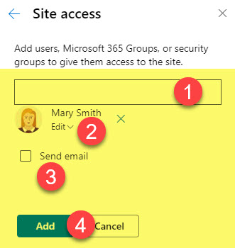 set up Permissions on a SharePoint Site