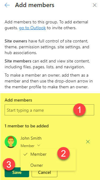 set up Permissions on a SharePoint Site