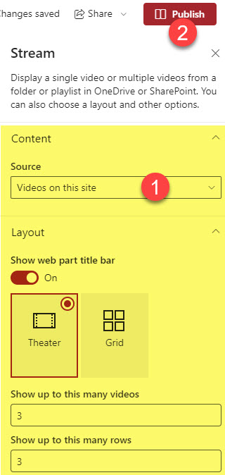 Video Page Templates in SharePoint