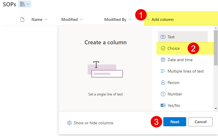 Choice vs. Managed Metadata