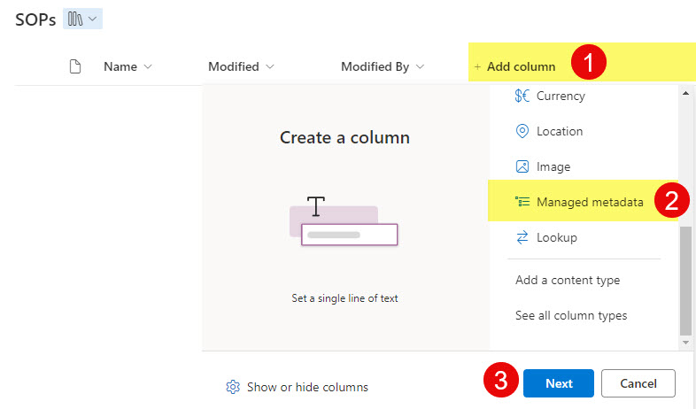 Choice vs. Managed Metadata