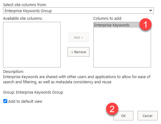 Enterprise Keywords