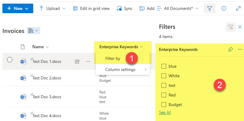 Enterprise Keywords