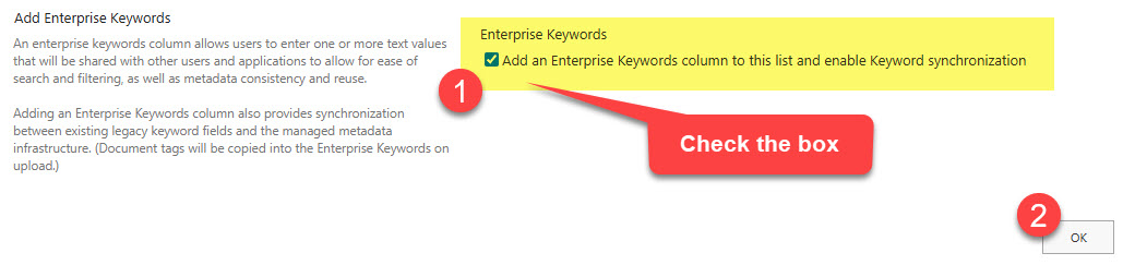 Enterprise Keywords