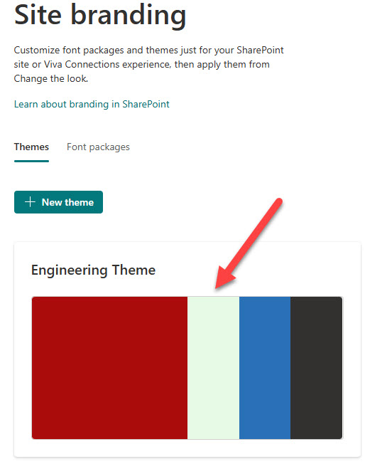 custom themes in SharePoint