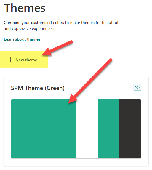 custom themes in SharePoint