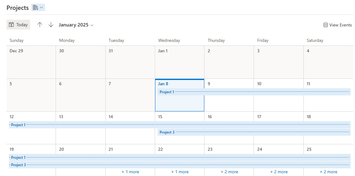 Document Sets Document Library with a Calendar View