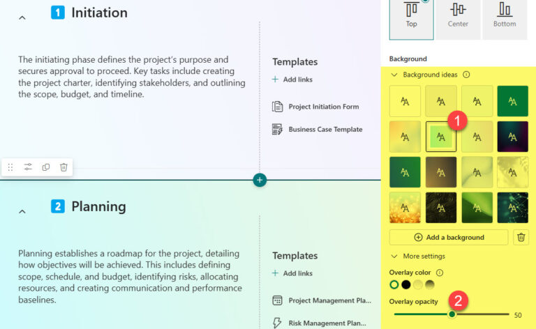 A cool way to display Project Phases on SharePoint Pages | SharePoint Maven