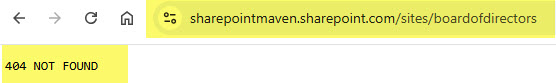 404 Not Found Error in SharePoint