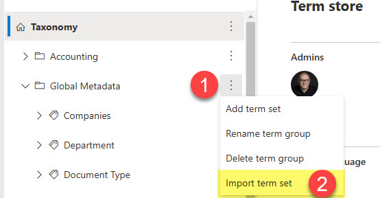 import terms into the Term Store in SharePoint