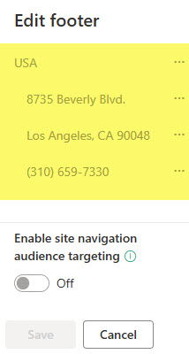 Officeaddresssharepointsitefooter10