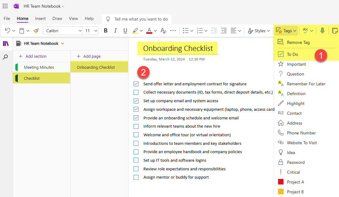 checklist in SharePoint and Microsoft 365