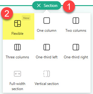 Flexible Sections in SharePoint