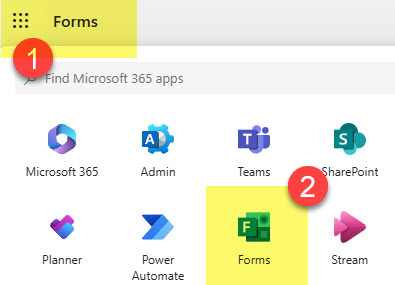 Microsoft Form by uploading Word or PDF document