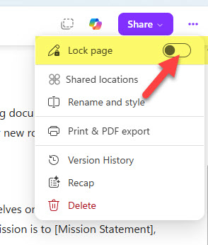 Lock and unlock pages in Loop