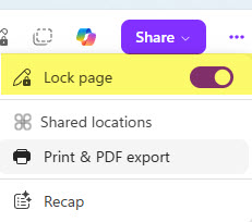 Lock and unlock pages in Loop