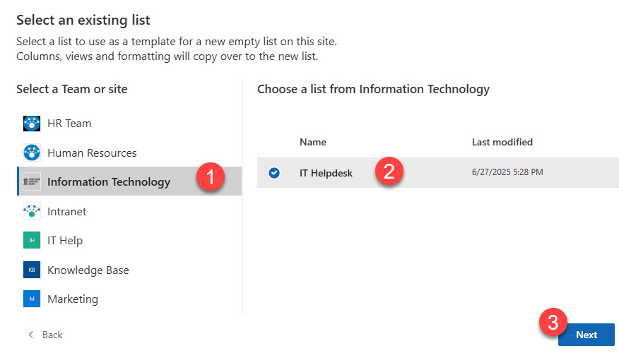 copy SharePoint List