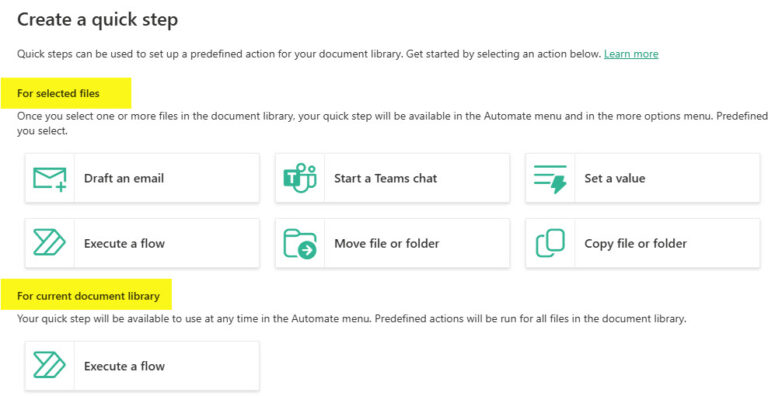 How to use Quick Steps in SharePoint Lists & Libraries | SharePoint Maven