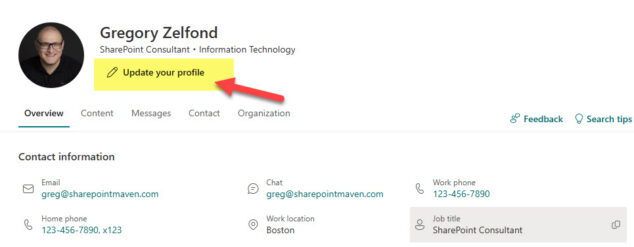 How to update your User Profile in Microsoft 365 | SharePoint Maven