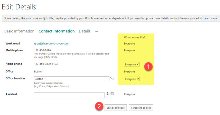 How to update your User Profile in Microsoft 365 | SharePoint Maven