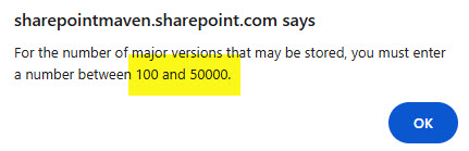 Versionhistorysettingssharepoint13