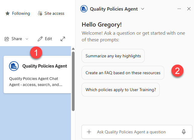Agent Link Web Part in SharePoint