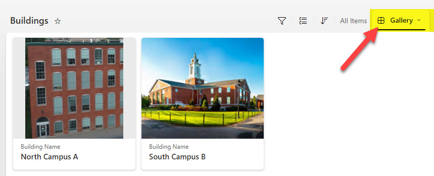 Gallery View Template