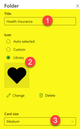 Folder Card in Viva Connections