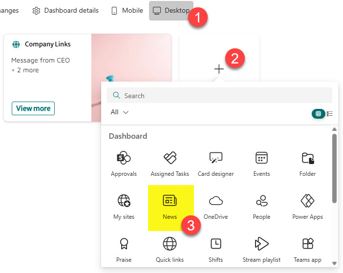 Viva Connections News Card