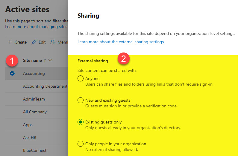 Hub sites vs. Subsites