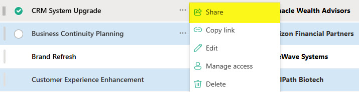 Features of Microsoft Lists