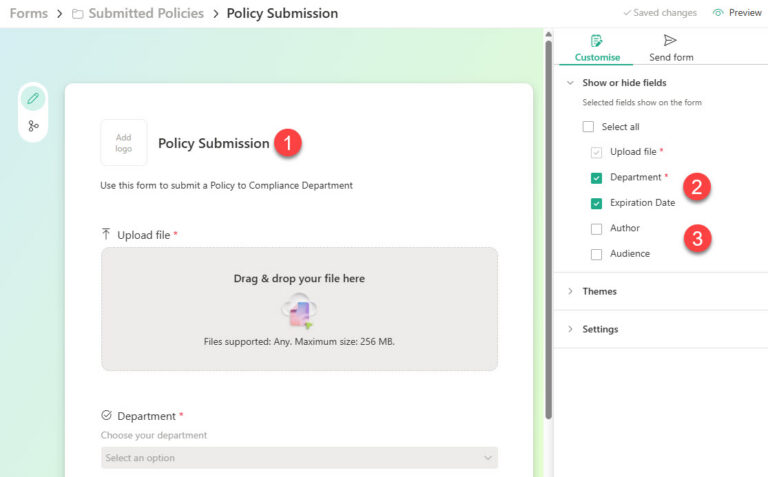 Sharepoint Intake Form Example Create an Intake Form for File Uploads in SharePoint | SharePoint Maven