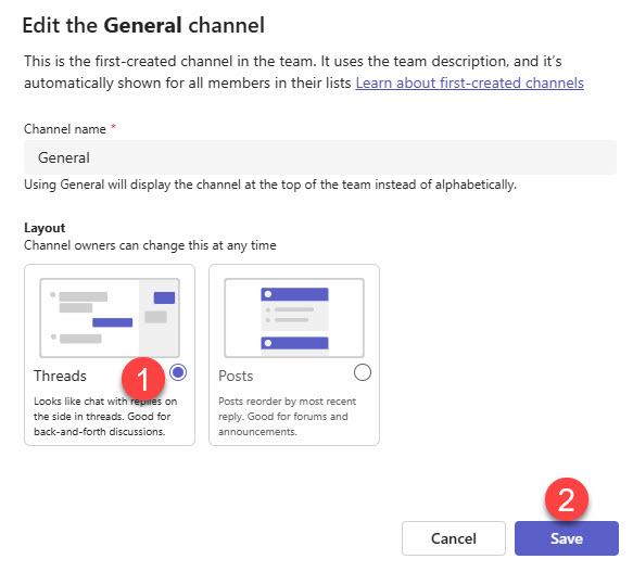 Cuộc trò chuyện theo luồng