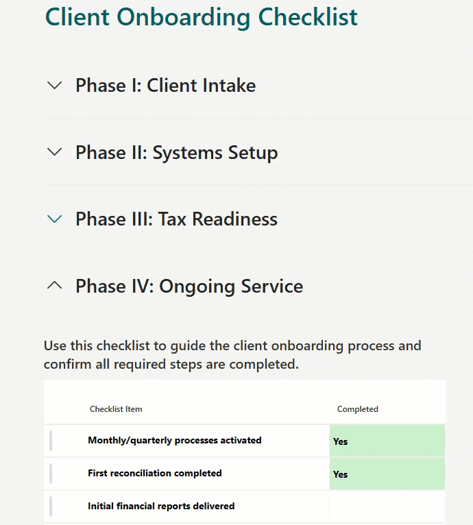 Checklistyesnocollapsiblesection1