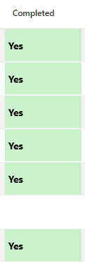 Checklistyesnocollapsiblesection11