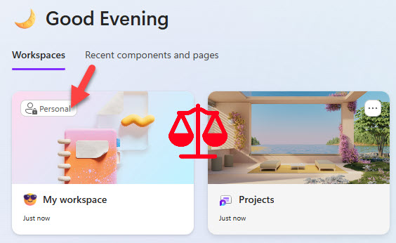 Personal Workspace is less of an issue. Most pages are created in new (shared) workspaces.