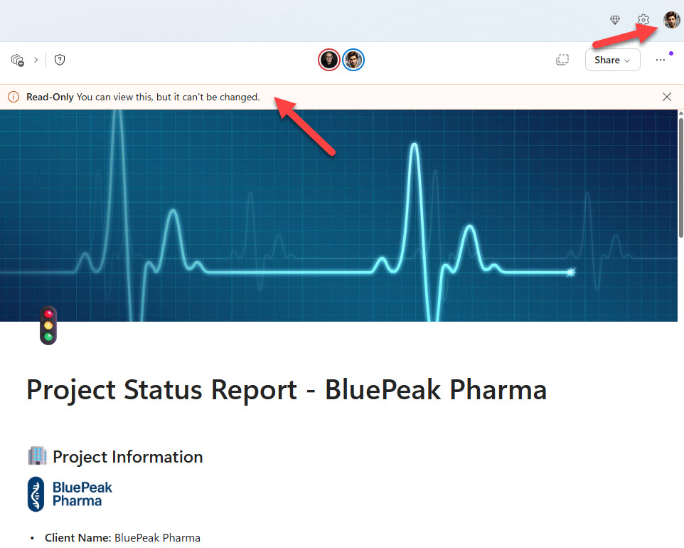 Read-Only Access to a Microsoft Loop