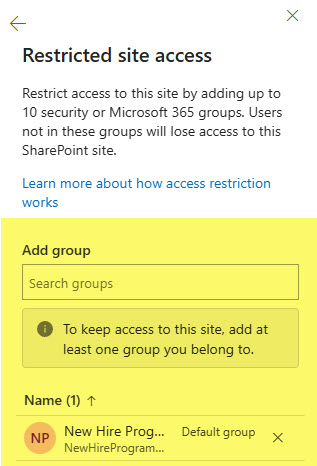 Siteaccessrestrictionsharepoint16