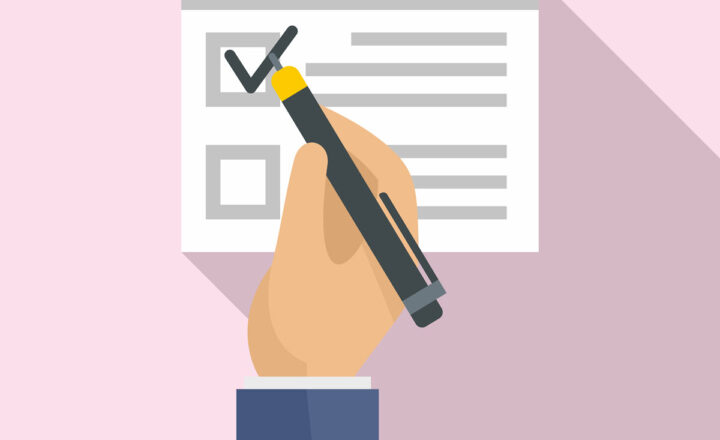 icon - hand ticking checkbox