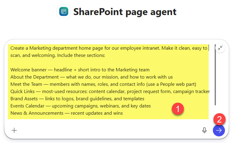 SharePoint Page Agent